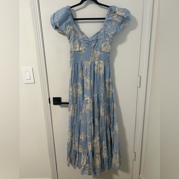 Free People Sundrenched Floral Tiered Maxi Sundress - Picture 5 of 6